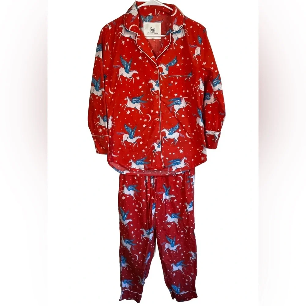 Printfresh Moon Flight Pegasus Unicorn Organic
Cotton Long Pajama Set Size XXS - Picture 3 of 7